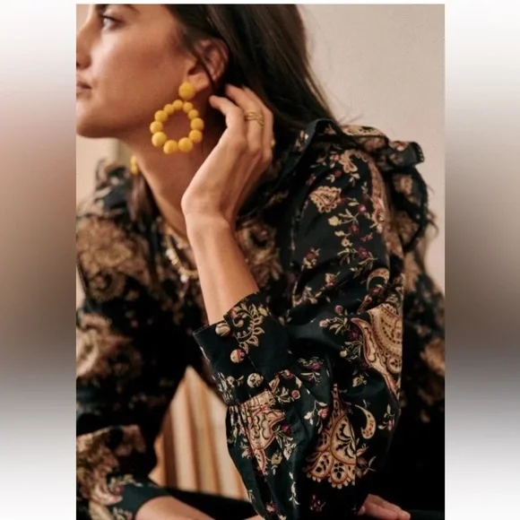 Sézane Meadow Blouse Size 38 / US 6 - Picture 4 of 10